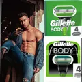 Produktbild: Gillette Body Rasierklingen für Körperrasierer mit Hautschutz, 4 Ersatzklingen