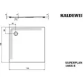 Produktbild: KALDEWEI SUPERPLAN 1865-5, Duschwanne mit Wannenträger extraflach, 120x120cm, 386547983001