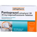 Produktbild: Pantoprazol-ratiopharm SK 20 mg 14 Stück Tabletten PZN 5520856