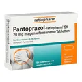 Produktbild: PANTOPRAZOL-ratiopharm SK 20 mg magensaftres.Tabl. 14 St. PZN 05520856