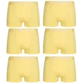 Produktbild: MONT EMILIAN Rouen Herren Boxershorts Set Unterhöse 6er-Pack aus atmungsaktiver Baumwollmischung, elastischer Bund mit Logo (as3, Alpha, s, Regular, Regular, Gelb)