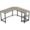 Produktbild: Vasagle Schreibtisch L-förmig 138 cm x 138 cm x 76 cm Greige-Schwarz