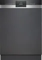 Produktbild: Siemens SN53ES04TE iQ300 Teilintegrierter Geschirrspüler, 60 cm breit, 13 Maßgedecke, aquaStop, HomeConnect, varioSpeed Plus, dosierAssistent, gebürsteter Stahl