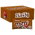 Produktbild: M&M's Chocolate, Schokoladen Großpackung, 24 x 36g, Schokolinsen als Süßigkeiten, Schokoladen Geschenk (816g)