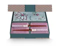 Produktbild: PiP Studio Geschirr-Set Flower Festival Oriental Geschenkset quadratisch blau 6tlg, Porzellan, Giftset Square Oriental Flower Festival Blue