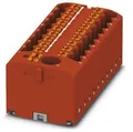 Produktbild: Phoenix Contact PTFIX 6/18X2,5 RD Verteilerblock, Grundklemme mit Einspeisung, Push-in, 19-Polig, rot
