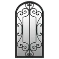 Produktbild: vidaXL Gartenspiegel Fensterspiegel Wandspiegel Hängespiegel Zierspiegel Dekospiegel Gartendeko Spiegel für Außenbereich Schwarz 70x30cm Eisen
