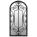 Produktbild: Gartenspiegel Schwarz 70x30 Cm Eisen