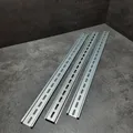 Produktbild: 3 x 70 cm Hutschiene gelocht 7,5mm  Automatenschiene Tragschiene 35x7,5 mm