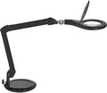 Produktbild: LED Lupenleuchte MAULmakro, 3-Dioptrien-Linse, 8 W, 580 lm, 6500 K, Arm um 360° dreh-& neigbar, höhenverstellbar, Standfuß, schwarz 188582