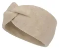 Produktbild: styleBREAKER Damen Feinstrick Stirnband mit Twist Knoten Detail | weiches elastisches Haarband | warmes Einfarbiges Kopfband für Herbst und Winter, Farbe:Beige