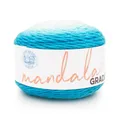 Produktbild: Lion Brand Yarn Mandala-Farbverlauf, mehrfarbiges Garn zum Stricken, Häkeln und Basteln, Aqua, 1 Packung