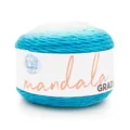 Produktbild: MandalaFarbverlauf, mehrfarbiges Garn zum Stricken, Häkeln und Basteln, Aqua,...