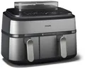 Produktbild: Philips Steam Airfryer Dual Basket NA555/00, Doppel-Heißluftfritteuse