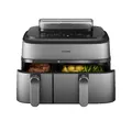 Produktbild: Philips Airfryer NA555/00 Doppelpannensystem 2750W 9L Silber