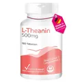 Produktbild: Vitamintrend L-Theanin hochdosiert 500mg, 180 Tabletten, Aminosäure, veganes Nahrungsergänzungsmittel ohne Zusätze, in Deutschland hergestellt