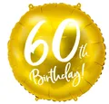 Produktbild: Luftballon 60. Geburtstag Gold Folienballon 60 Geburtstag Ballon 60 Frauen Mä...