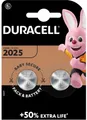 Produktbild: Duracell Knopfzelle CR2025 3V 2er Blister |