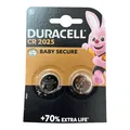 Produktbild: Duracell CR2025 3V Lithium Batterie Knopzellen 2er Packung