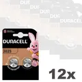 Produktbild: 12x 2er Blister Duracell Knopfzelle Lithium CR2025 DL CR 2025 3V Batterien