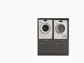 Produktbild: Laundreezy 2X Waschmaschinenschrank, Anthrazit - Waschmaschinen-Überbauschrank TÜV-Zertifiziert mit viel Stauraum - 135 x 162 x 67,5 cm (B/H/T)