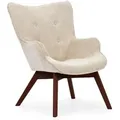 Produktbild: S-Style Möbel Loungesessel, Beige, Textil, Echtholz,Buche, Birke, 1-Sitzer, 71x96x86 cm, Blauer Engel, FSC Mix, Oeko-Tex®, Hergestellt in Europa, Wohnzimmer, Sessel, Polstersessel