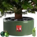 Produktbild: KADAX Weihnachtsbaumständer, Christbaumständer aus recycelten Kunststoff, Tannenbaumständer für einen echten Baum, Ständer für einen Weihnachtsbaum (Baumhöhe bis 150 cm/Grün)