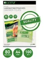 Produktbild: Leitz Heißlaminierfolien A4, 80 mic 33818