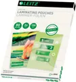 Produktbild: Laminierfolien Leitz iLAM 33818, A4 Hoch-& Querformat, Stärke 80 µm, L 309 x B 222 mm, PET, farblos, 100 Stück 662133