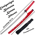 Produktbild: NEU Samurai Katana Schwert rot 102cm groß für Cosplay Sammler Japan Anime Fans