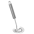 Produktbild: wenco Spiralbesen und Schneebesen zum Rühren, Mischen, Schlagen, Aufschäumen - 22cm aus Edelstahl – Spülmaschinengeeignet, Silber