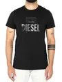 Produktbild: Diesel Herren T-Shirt T-Diego Tone ON Tone schwarz (DE/NL/SE/PL, Alphanumerisch, L, Regular, Regular, Schwarz)