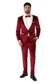 Produktbild: OppoSuits Herren-Weihnachts-Smoking - Weihnachts-Outfit aus Samt - Tailliertes Outfit - Inklusive Blazer, Hose und Fliege