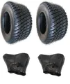 Produktbild: 2x Schlauch + 2x 18x9.50-8 WAVE 18x9.5-8 Reifen für Rasentraktor Aufsitzmäher