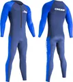 Produktbild: CRESSI Wahoo Man Monopiece Wetsuit Blue/Light Blue 2mm S/2-Einteiliger Neoprenanzug Herren aus 1,5/2 mm Soft Neopren Elastan zum Schnorcheln, Schwimmen Aktivitäten im Wasser, Blau/Hellblau, S/2