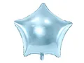 Produktbild: Folienballon Stern 40cm - Ballon für Helium oder Luft - Luftballon für Babyparty Geburtstag Hochzeit - Folienluftballon als Geburtstagsdeko Partydeko Hochzeitsdeko - Hellblau