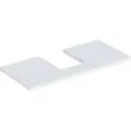Produktbild: Geberit ONE Waschtischplatte, Ausschnitt mittig, für Aufsatzwaschtisch Schalenform, 105x3x47cm, 505.274.00.2, Farbe: weiß lackiert matt