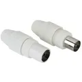 Produktbild: Hama Koax-Set, Stecker/Kupplung, klemmbar