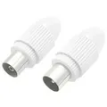 Produktbild: Hama Koaxial-steckverbinder Stecker/buchse - Einfache Installation, Perfekter Austausch