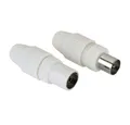 Produktbild: Hama Koax-Set, Stecker/Kupplung, klemmbar (00205212) Audio- & Video-Kabel