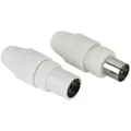 Produktbild: Hama Koax-Set Stecker/Kupplung Schwarz