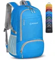 Produktbild: ZOMAKE Leicht Faltbarer Rucksack Packbare Backpacks 30L,Kleiner Faltbar Wanderrucksack Wasserdicht für Damen Herren Outdoor Wandern(Hellblau)