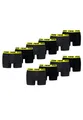 Produktbild: PUMA Boxer Boxershorts Men Herren Everyday Unterhose Unterwäsche 10er Pack, Farbe:Dark Grey Melange/Yellow, Bekleidungsgröße:L