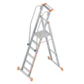 Produktbild:  TOPIC 1074 Alu Layher Plattformleiter 6 Stufen, 2,60 m, rutschsicher