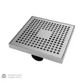 Produktbild: MERT Bodenablauf Duschablablauf Ablauf 200 x 200 mm Quadrat Kare Edelstahlrost
