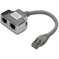 Produktbild: DIGITUS CAT 5e Patchkabel-Adapter, 2x CAT 5e, geschirmt, 0.19m