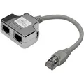 Produktbild: Digitus DIGITUS T-Adapter RJ45 CAT5e 19cm 1xRJ45 Stecker auf 2xRJ45 Buchse ... Computer-Kabel
