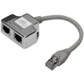 Produktbild: Digitus Digitus RJ45 Netzwerk Adapter CAT 5, CAT 5e [1x RJ45-Stecker - 2x RJ45 Adapter grau