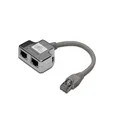 Produktbild: Digitus | CAT 5e patch cable adapter, 2x CAT 5e, shielded | - 365053 | EU Stock