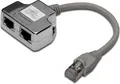 Produktbild: Digitus Patchkabel Adapter Cat 5e 2x RJ45 Buchse auf Stecker geschirmt 0,19 m